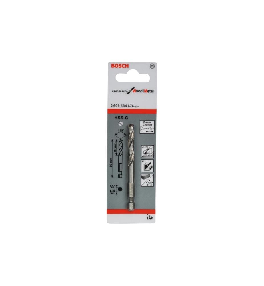 BOSCH - Professional Foret à centrer HSS-G 80 mm