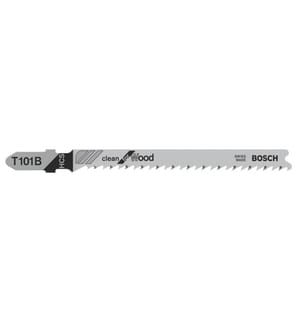 BOSCH - Professional Jeux de lames de scie sauteuse T 101 B Clean for Wood, 5 pièces