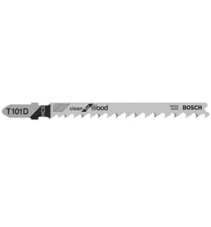 BOSCH - Professional Jeux de lames de scie sauteuse T 101 D Clean for Wood, 5 pièces