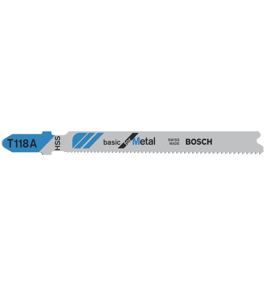 BOSCH - Professional Stichsägeblätter-Set T 118 A Basic for Metal, 5-teilig
