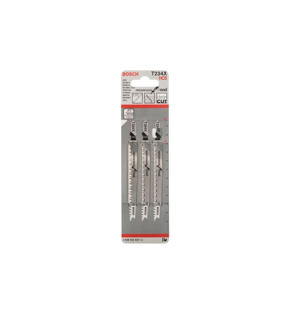 BOSCH - Professional Lame de scie sauteuse T 234 X Progressor for Wood, 5 pièces