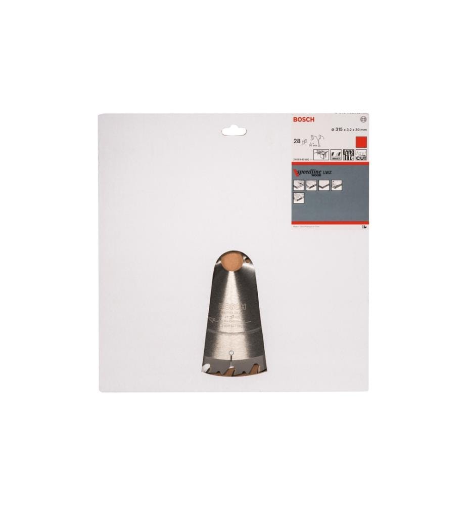 BOSCH - Professional Lame de scie circulaire Speedline Wood, 315 x 30 x 3.2 mm, Z 28