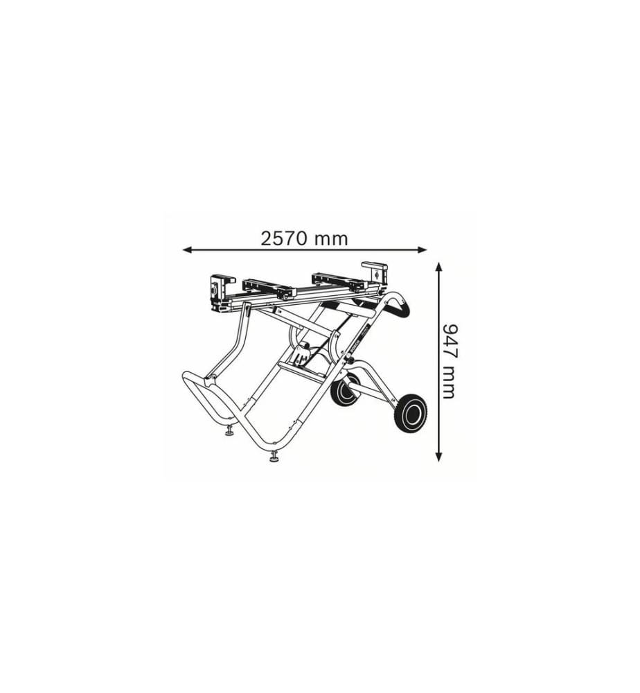 BOSCH - Professional Châssis GTA 2500 W avec support de machine