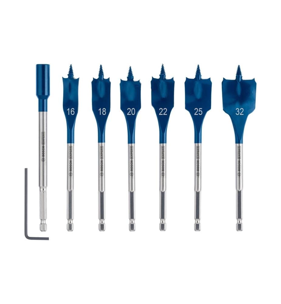 BOSCH - Professional Flachfräsbohrer-Set Expert Self Cut Speed, 7-teilig