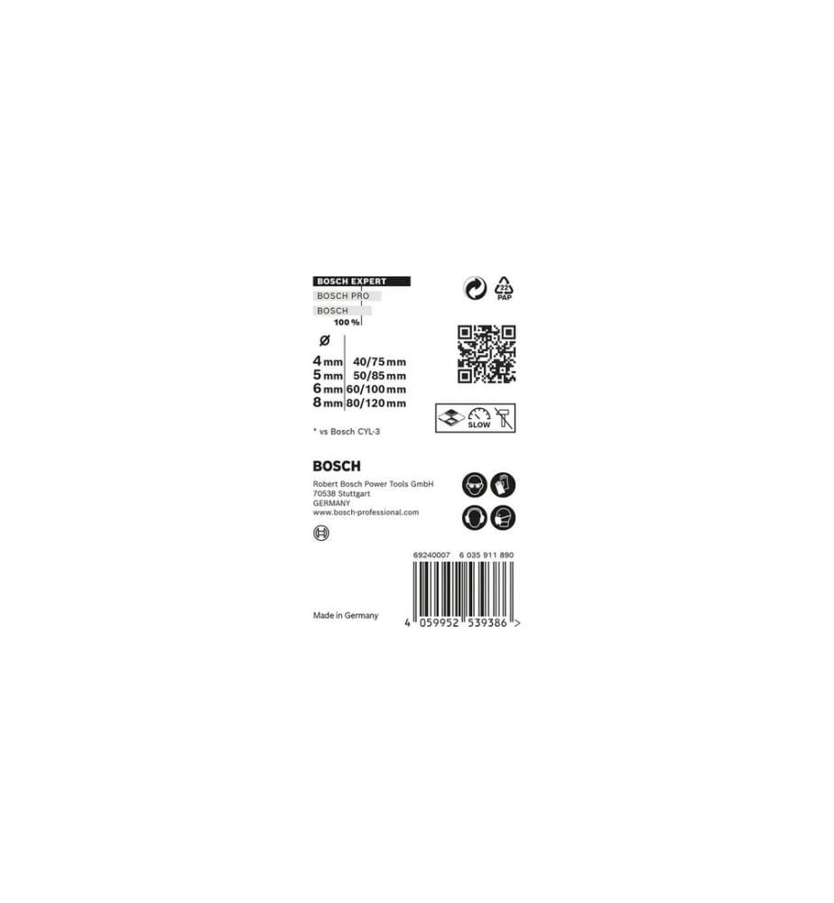 BOSCH - Professional Kits de forets Expert MultiConstruction CYL-9, 4 pièces
