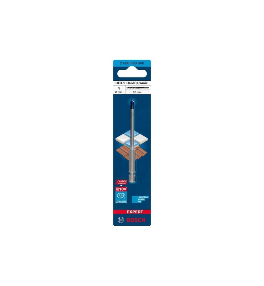 BOSCH - Professional Foret Expert HEX-9 HardCeramic, 4 x 90 mm