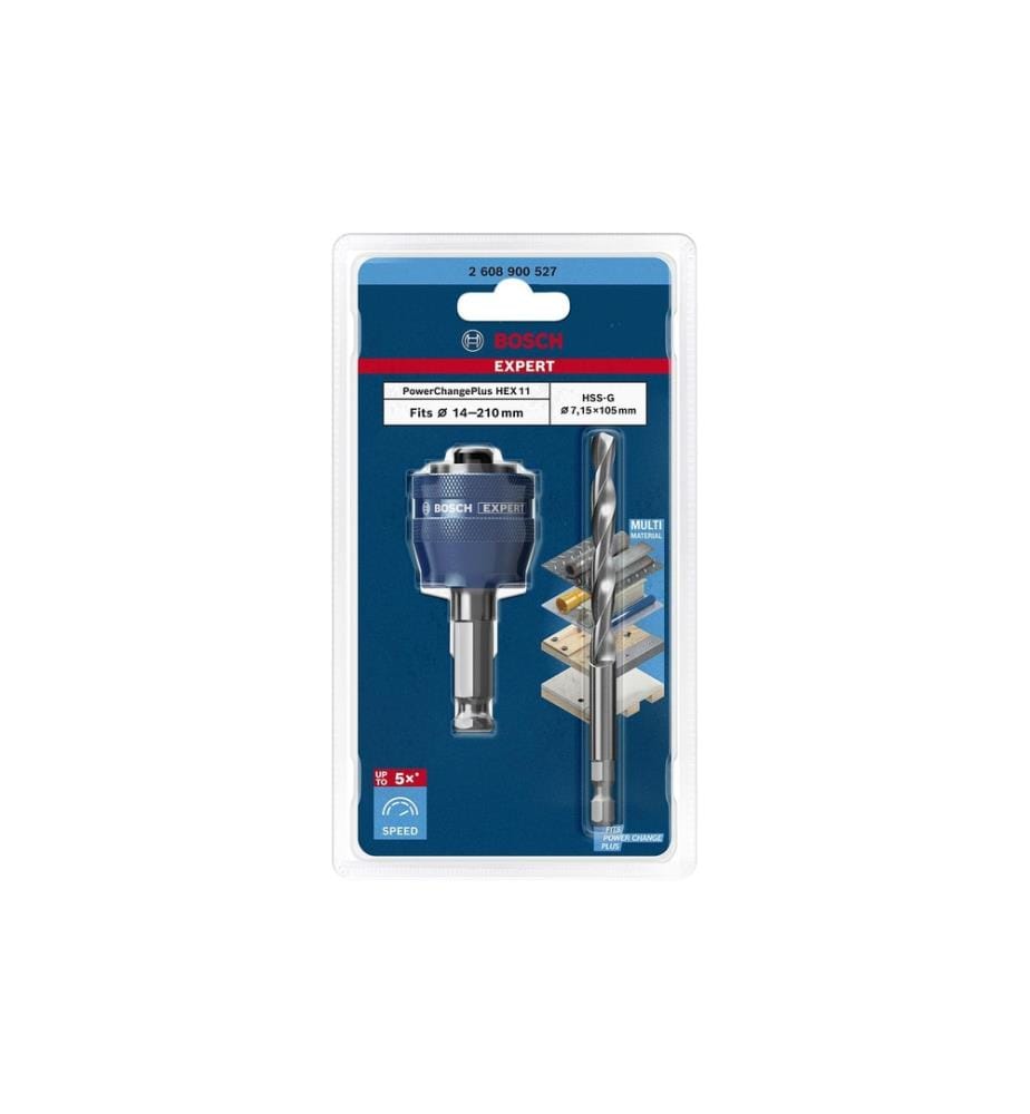 BOSCH - Professional Expert Power Change Plus Adapter mit HSS-G-Bohrer