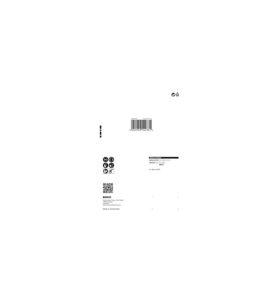 BOSCH - Professional Papier de verre EXPERT C470, 115 x 107 mm, G 240, 10 pcs.