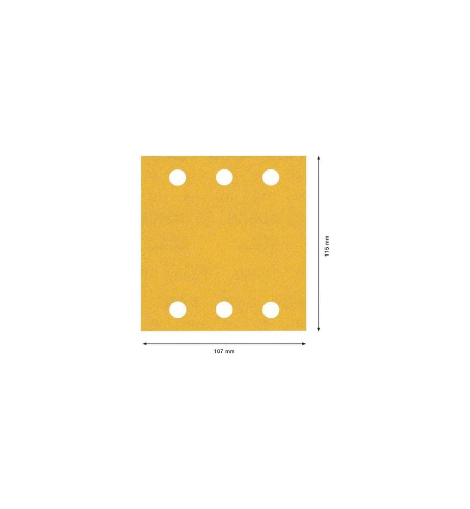 BOSCH - Professional Papier de verre EXPERT C470, 115 x 107 mm, G 240, 10 pcs.