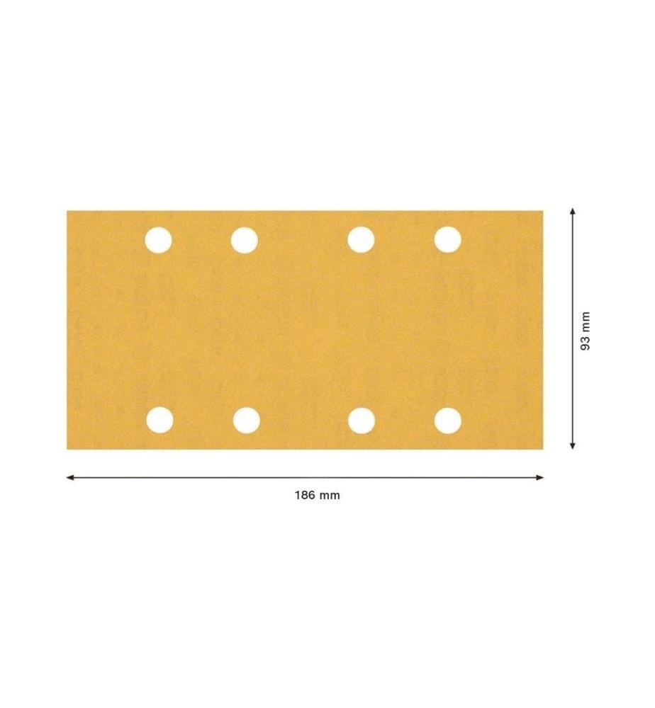 BOSCH - Professional Papier de verre EXPERT C470, 93 x 186 mm, G 240, 10 pcs.