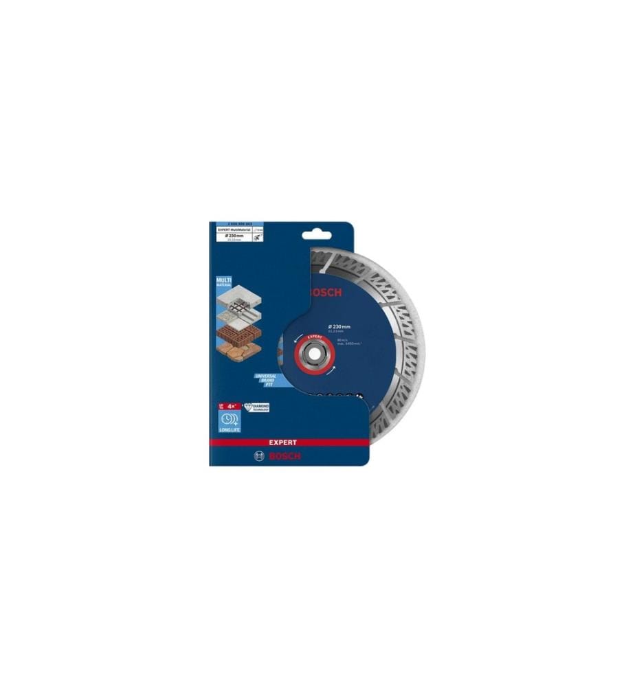 BOSCH - Professional Disque de coupe diamanté EXPERT MultiMaterial, 230 mm