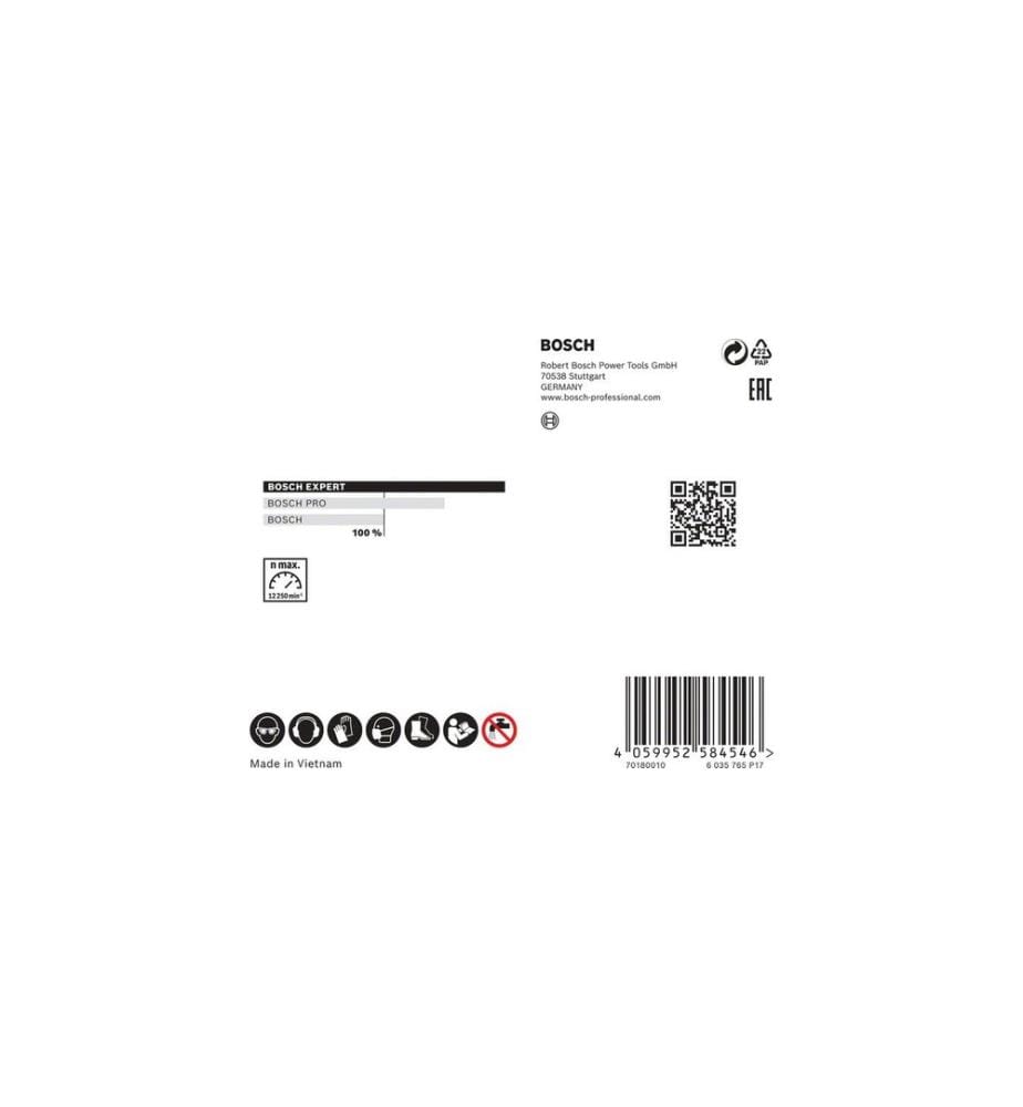 BOSCH - Professional Disque de coupe diamanté Expert Diamond Pipe Cut Wheel, 125 mm