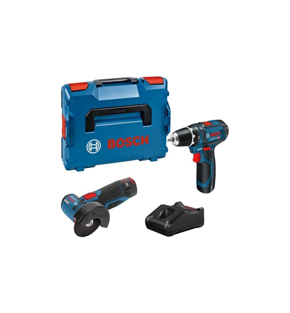 BOSCH - Professional Akku-Bohrschrauber Set 12 V-GSR+GWS+2 x 2.0Ah