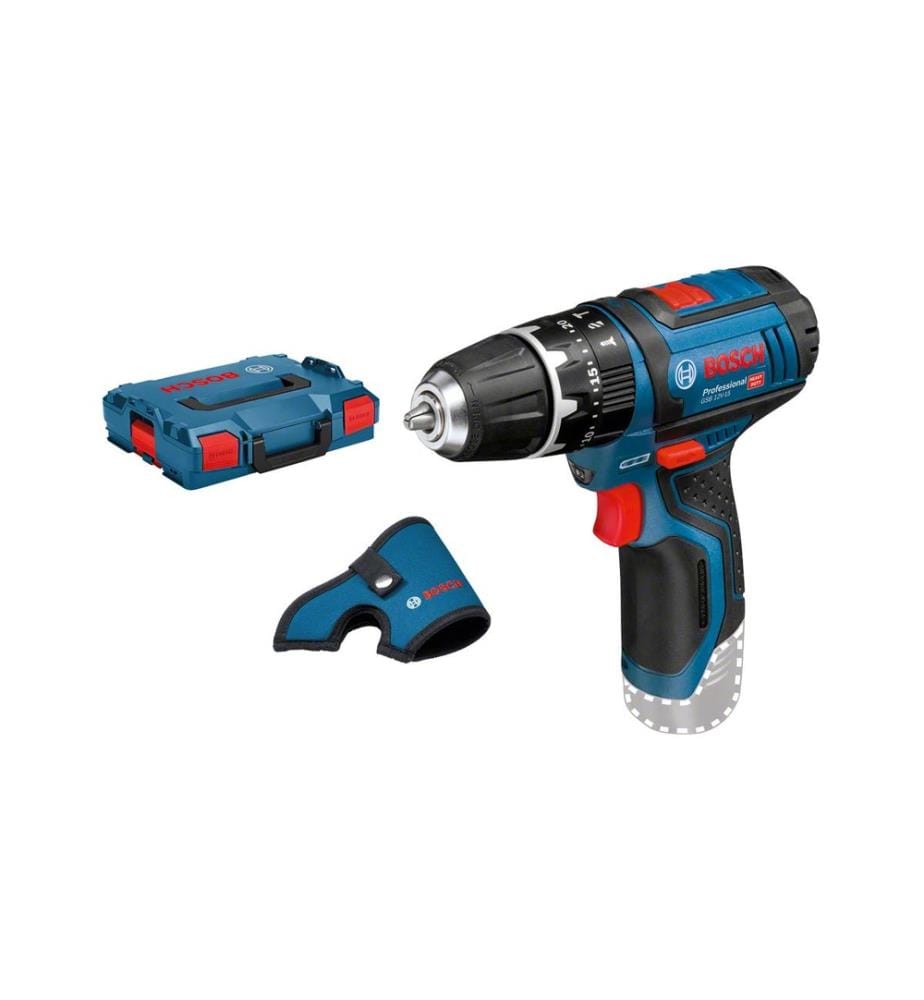 BOSCH - Professional Perceuses à percussion sans fil GSB 12 V-15 + L-Boxx Clic&go Solo