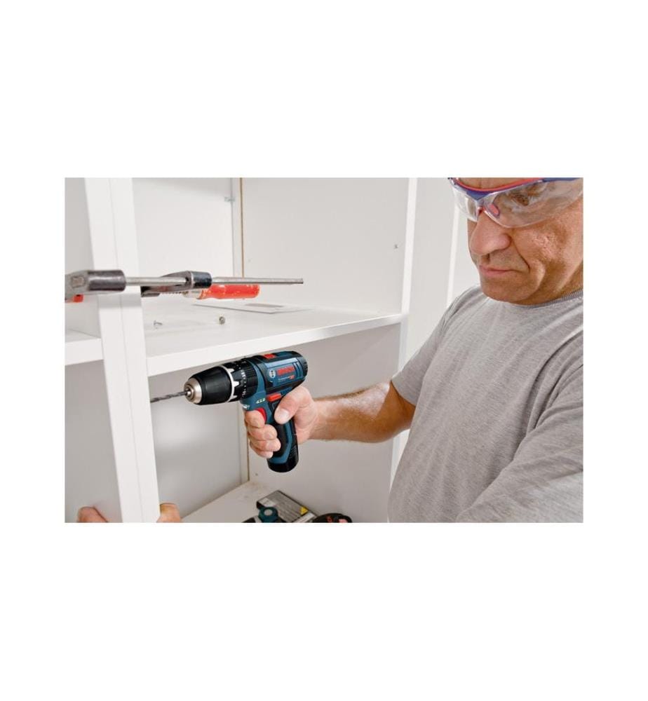 BOSCH - Professional Perceuses à percussion sans fil GSB 12 V-15 + L-Boxx Clic&go Solo