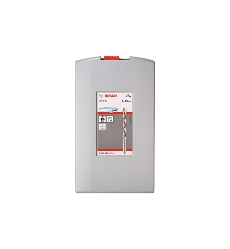Bosch Professional Jeu de forets à métaux HSS-G ProBox, 25 pièces