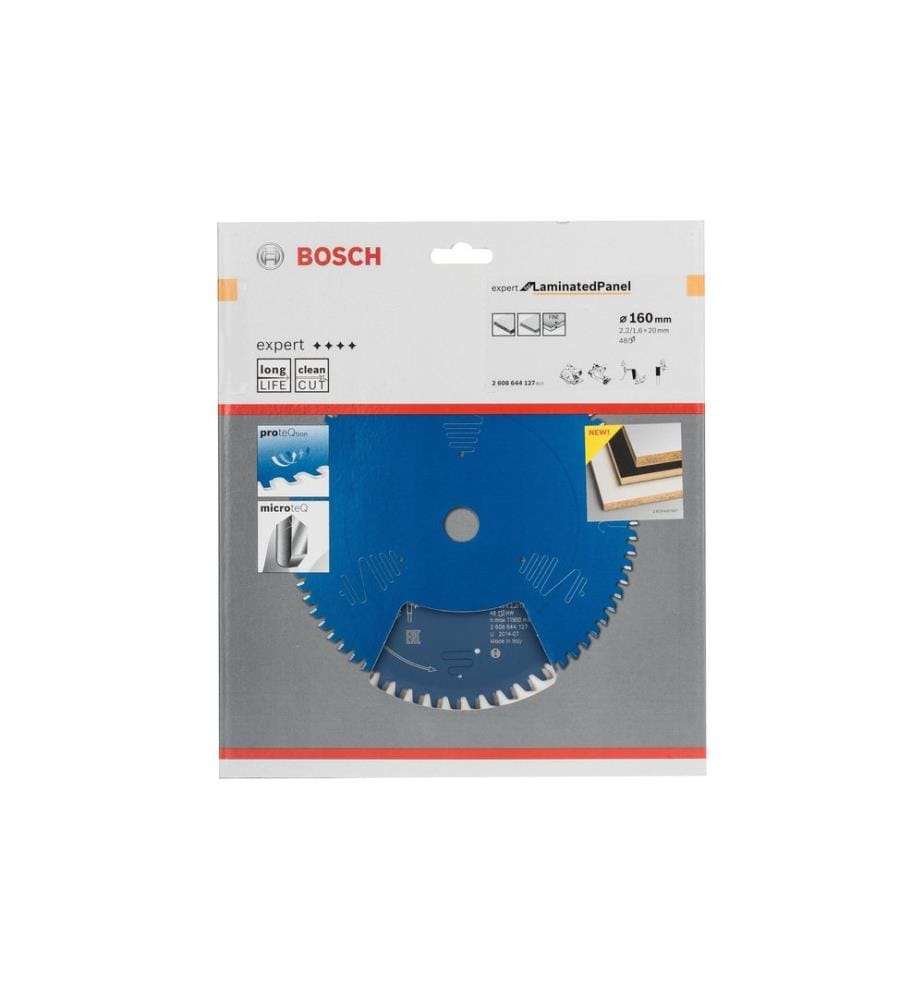 Lame de scie circulaire Bosch Professional Expert Laminated Panel 160 x 20 x 2.2 mm, Z48
