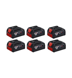 Bosch Professional Pack de batteries 6x GBA 18 V 4.0 Ah