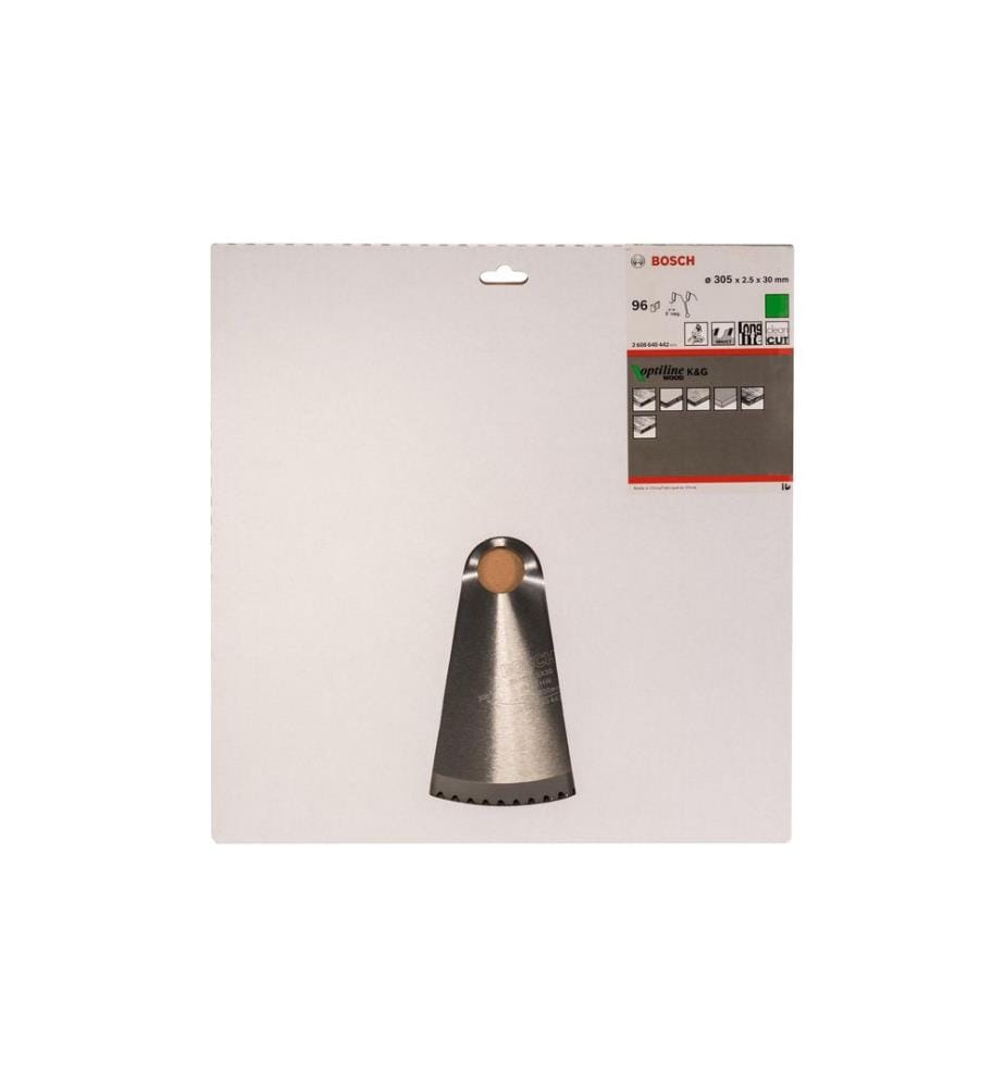 Lame de scie circulaire Bosch Professional Optiline Wood, 305 x 30 x 2.5 mm, Dents 96