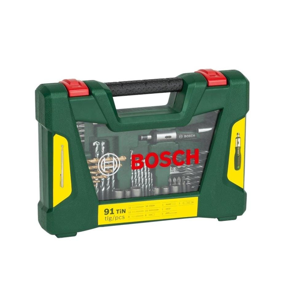 Bosch Set de forets et bits V-Line TiN, 91 pièces