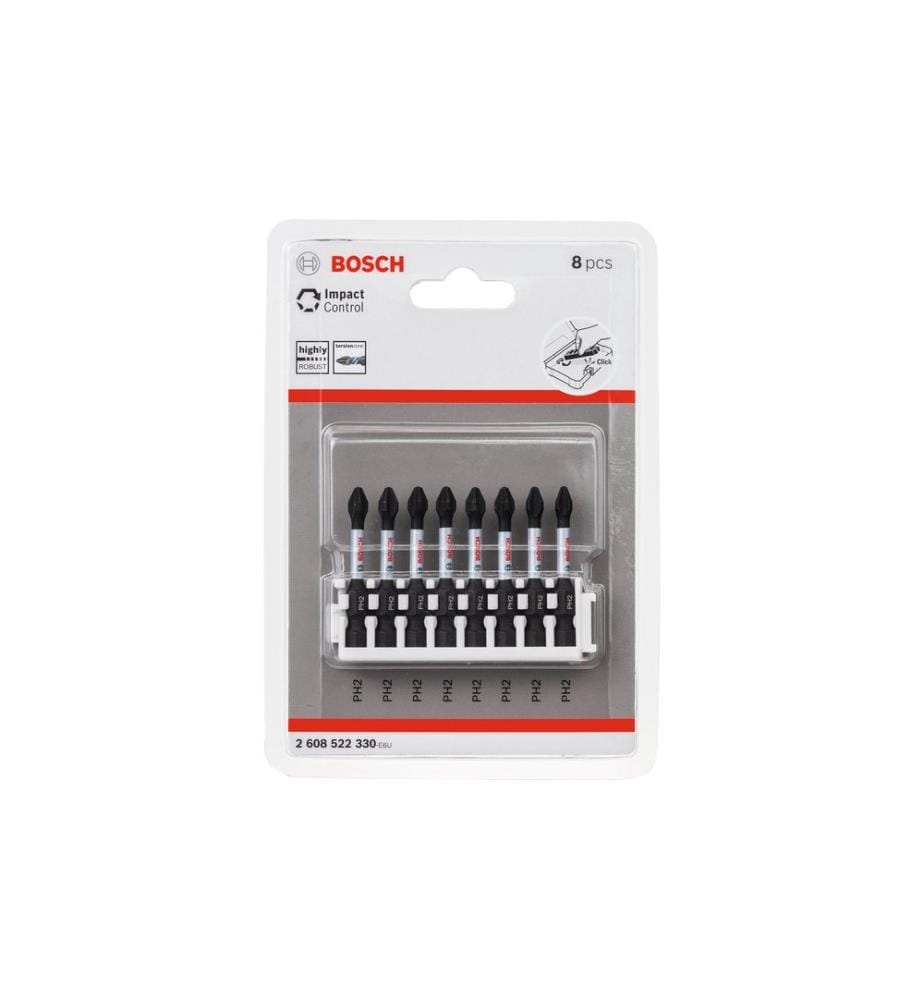 Jeu de 8 embouts Bosch Professional Pick and Click Impact Control