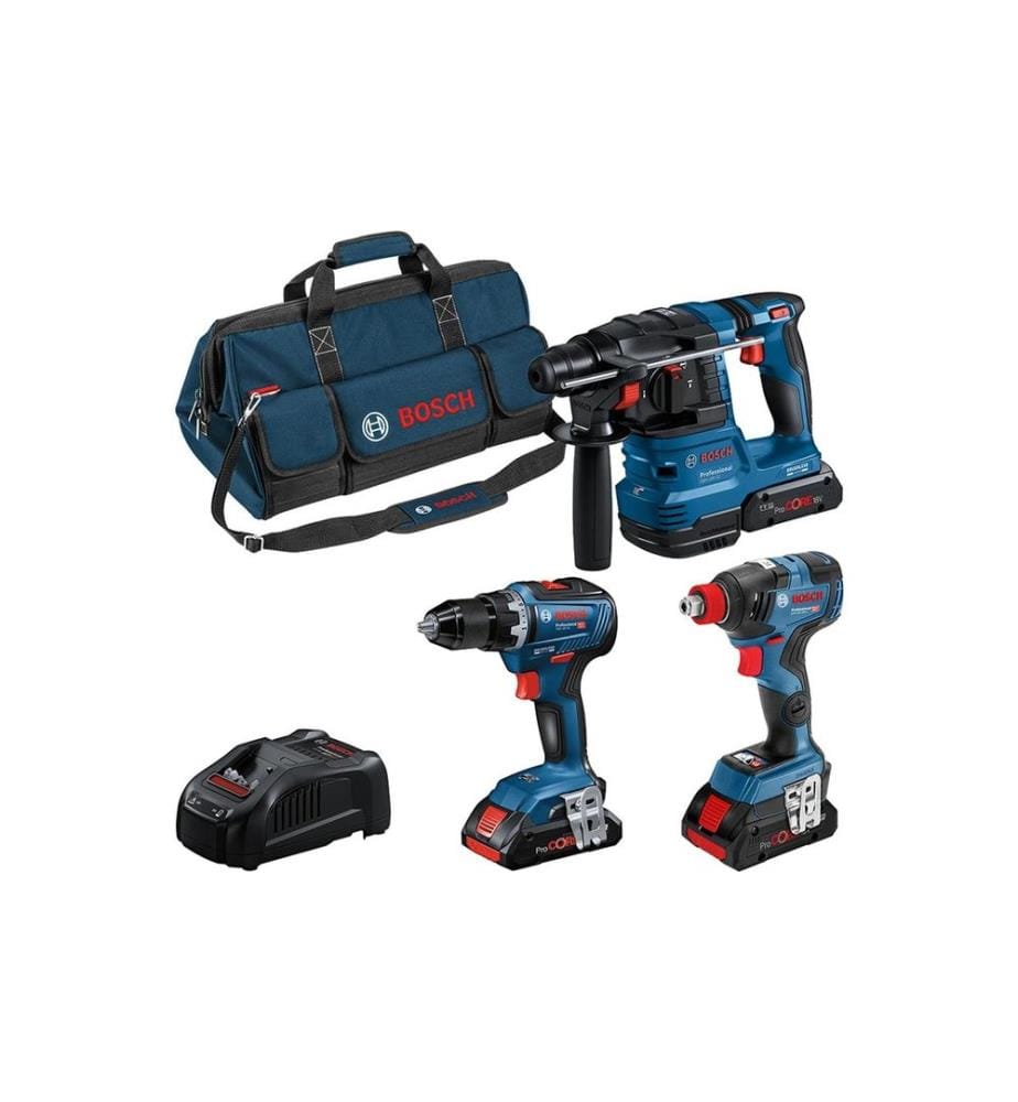 Bosch Professional Jeu d'outils sans fil 18 V Combo Kit