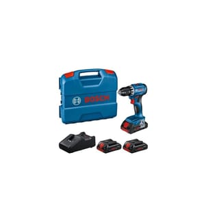 Perceuse-visseuse sans fil Bosch Professional GSR 18 V-45 + 3x 4.0 Ah