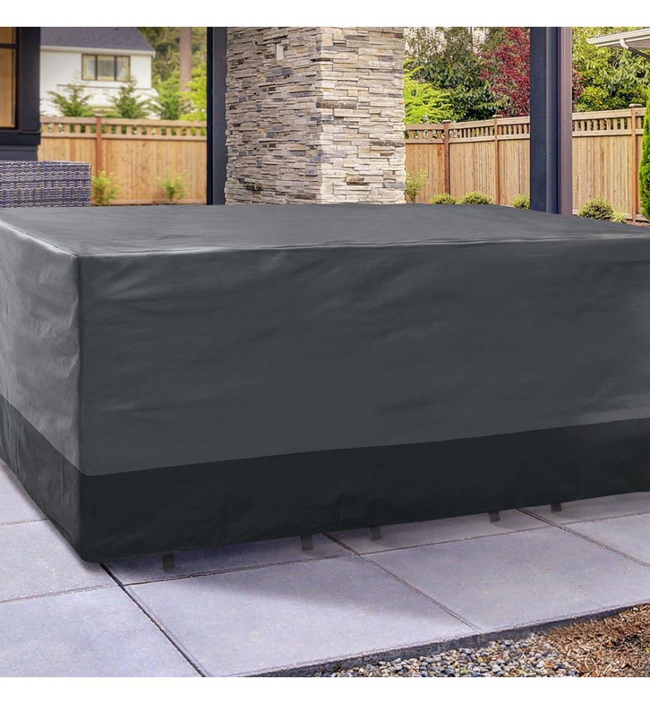 Protective cover for rectangular table - 250 x 200 x 75 cm - Black