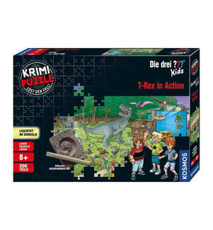 KOSMOS - Puzzle à énigme Die drei??? T-Rex in Action