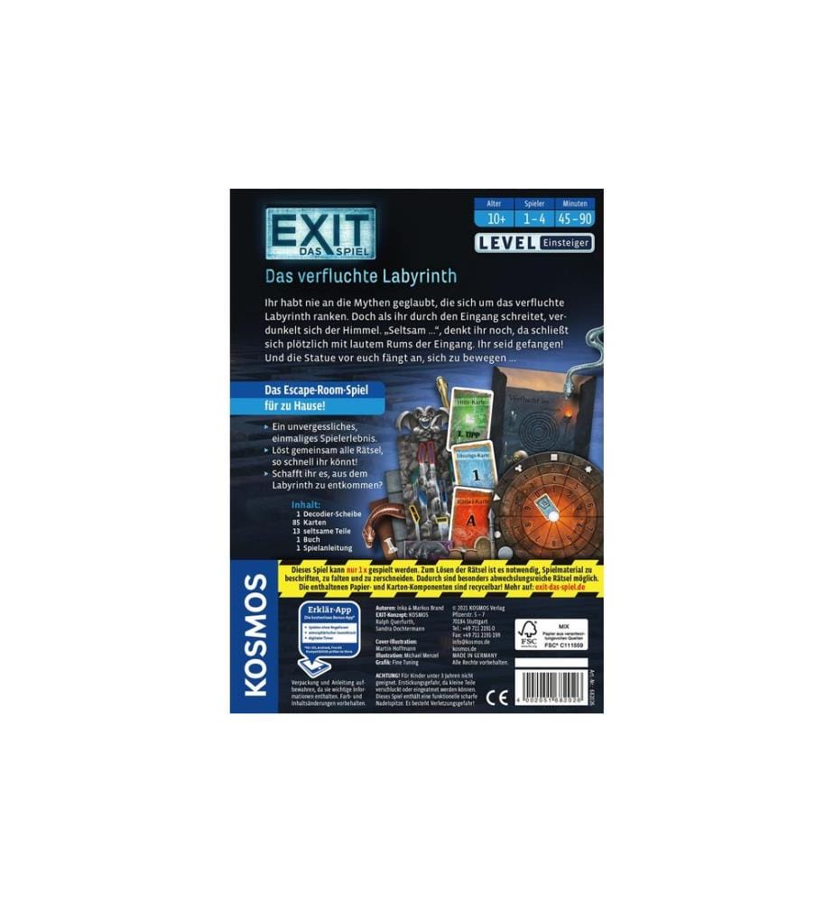 KOSMOS - Kennerspiel EXIT: Das verfluchte Labyrinth -DE-