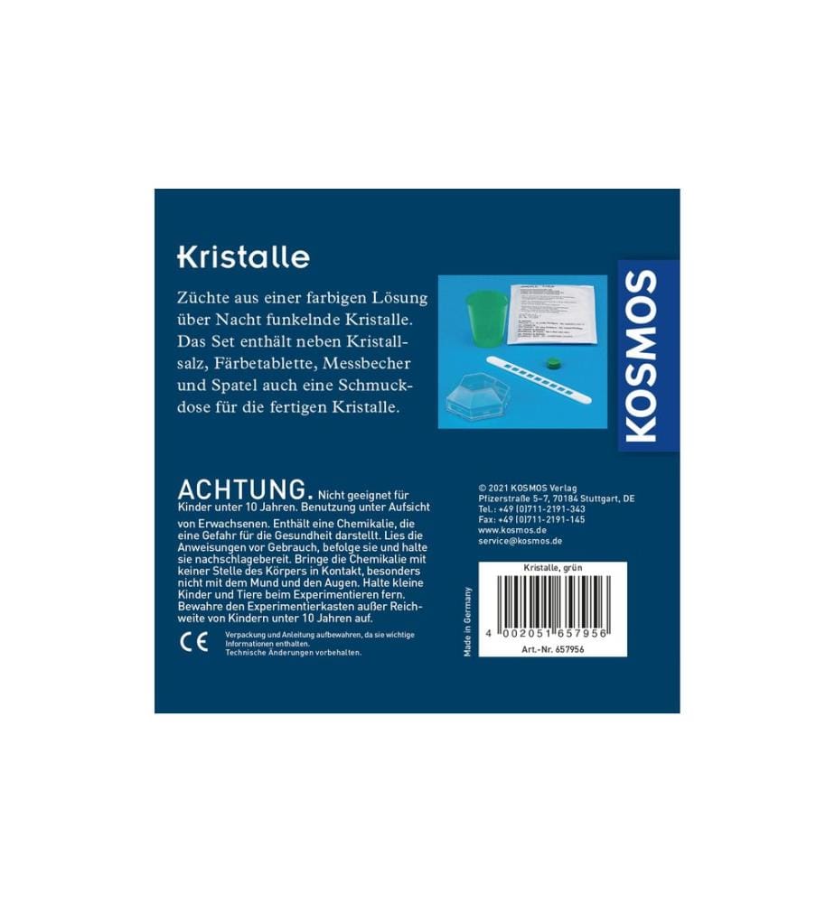 KOSMOS - Boîtes d'expérimentation Grüne Kristalle selbst züchten