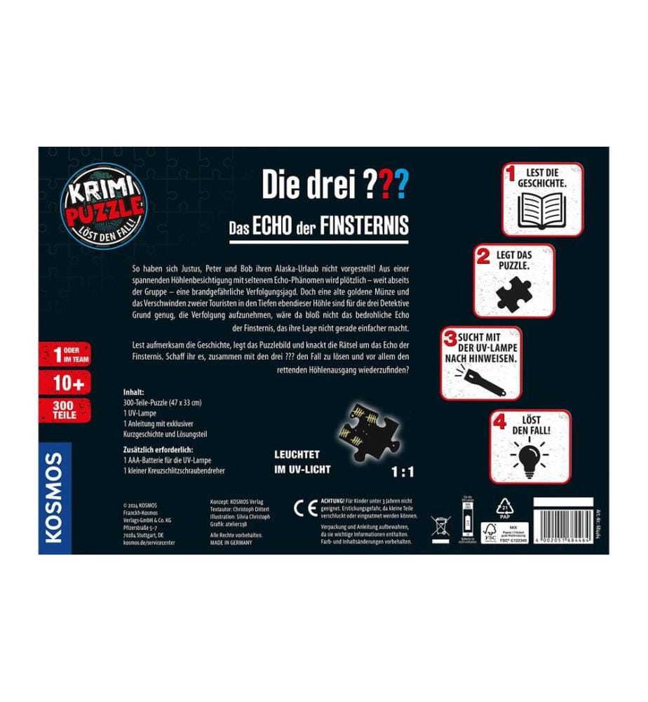 KOSMOS - Krimi-Puzzle Die drei ??? Das Echo der Finsternis