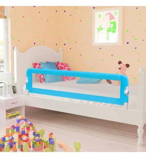 Kleinkind-Bettschutzgitter Blau 120x42 cm Polyester
