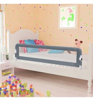 Kleinkind-Bettschutzgitter Grau 120x42 cm Polyester