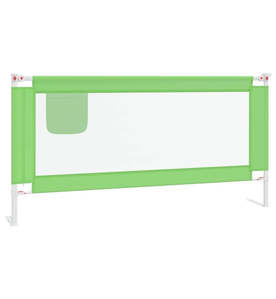 Kleinkind-Bettschutzgitter Grün 180x25 cm Stoff