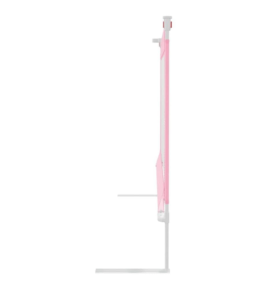 Kleinkind-Bettschutzgitter Rosa 140x25 cm Stoff