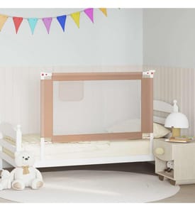 Kleinkind-Bettschutzgitter Taupe 120x25 cm Stoff