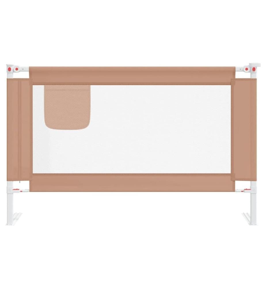 Kleinkind-Bettschutzgitter Taupe 120x25 cm Stoff
