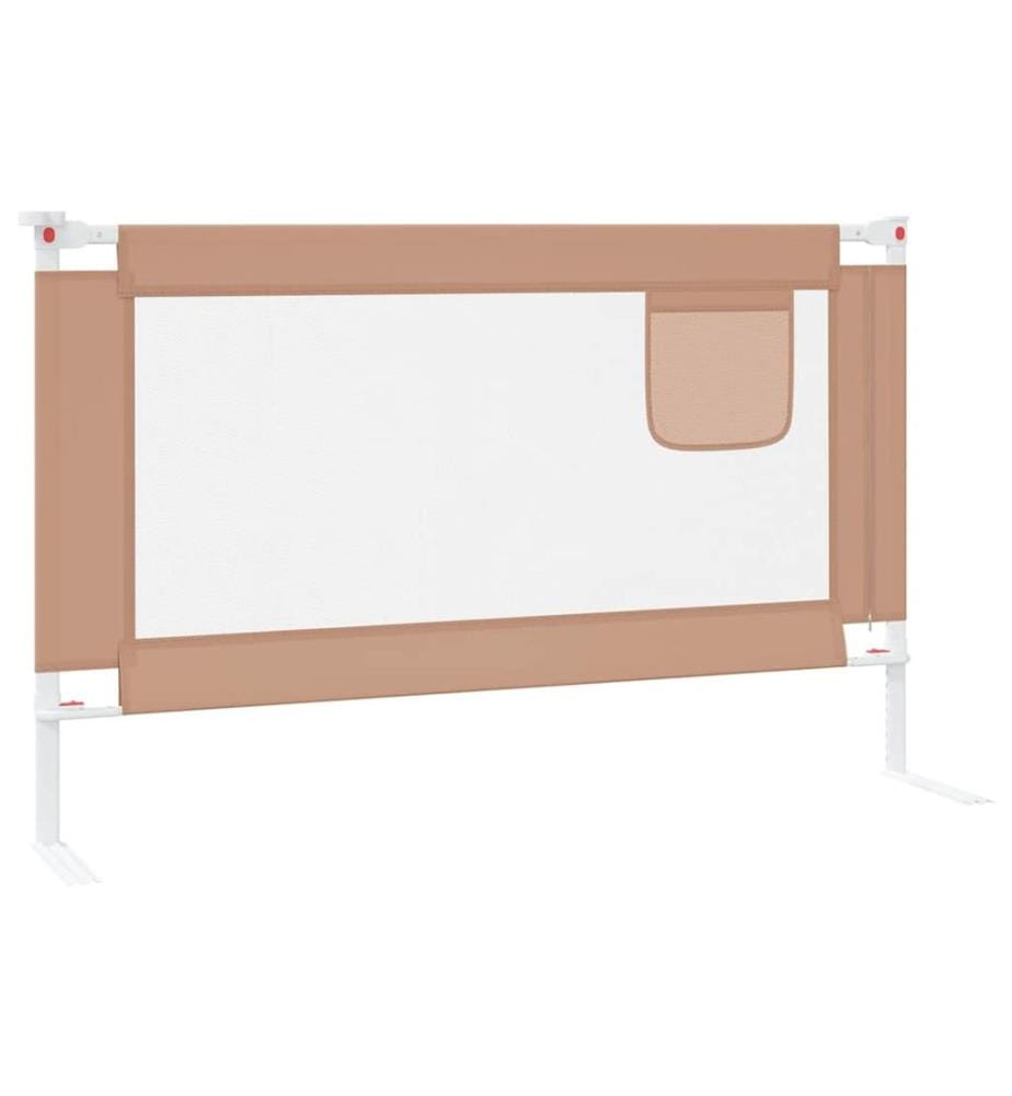 Kleinkind-Bettschutzgitter Taupe 120x25 cm Stoff