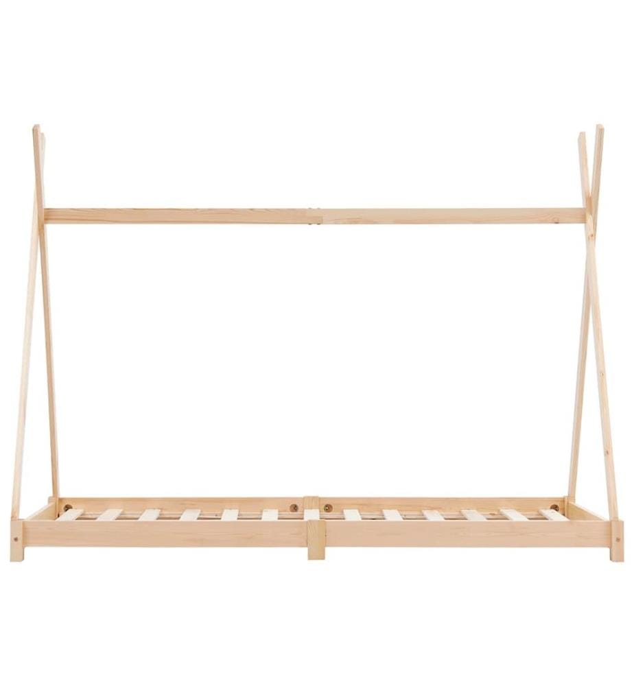 Cadre de lit d'enfant Bois de pin massif 70x140 cm