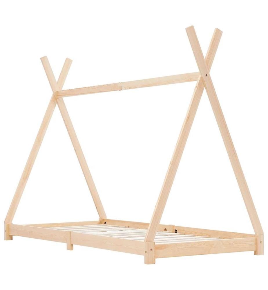 Cadre de lit d'enfant Bois de pin massif 90 x 200 cm