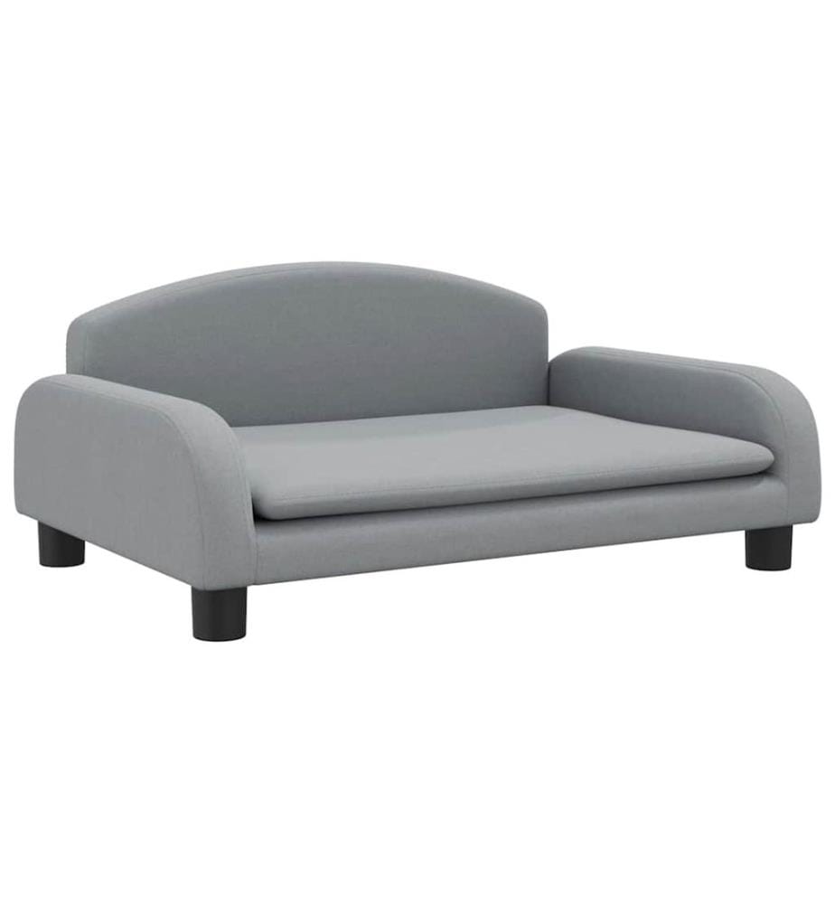 Kindersofa Hellgrau 70x45x30 cm Stoff