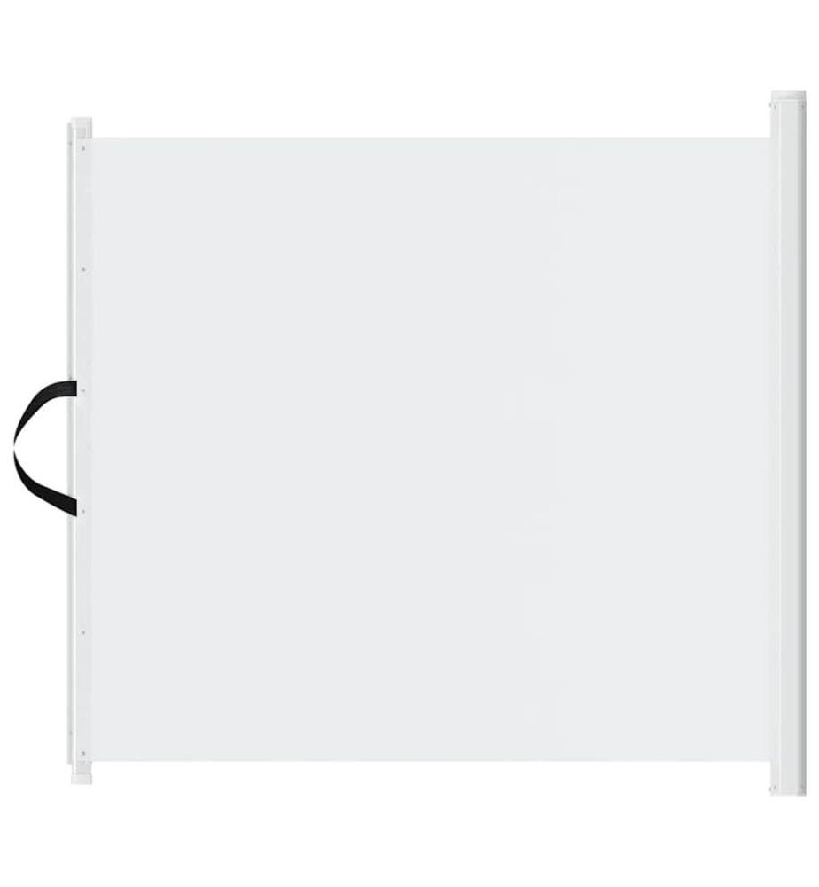 Porte rétractable pour animaux de compagnie blanc 102,5x125 cm