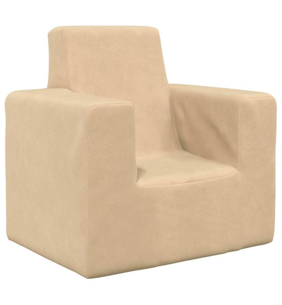 Canapé pour enfants Crème Peluche douce