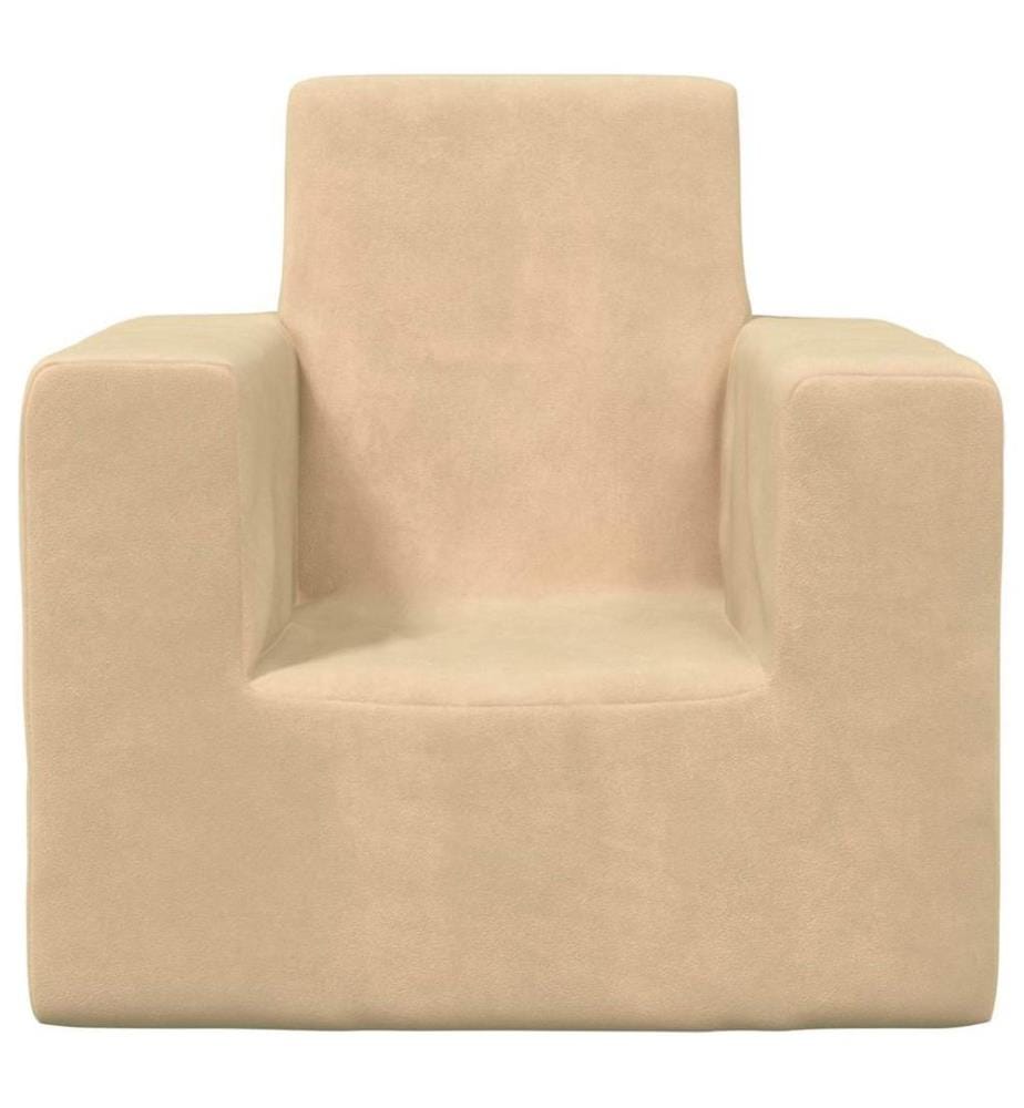 Canapé pour enfants Crème Peluche douce