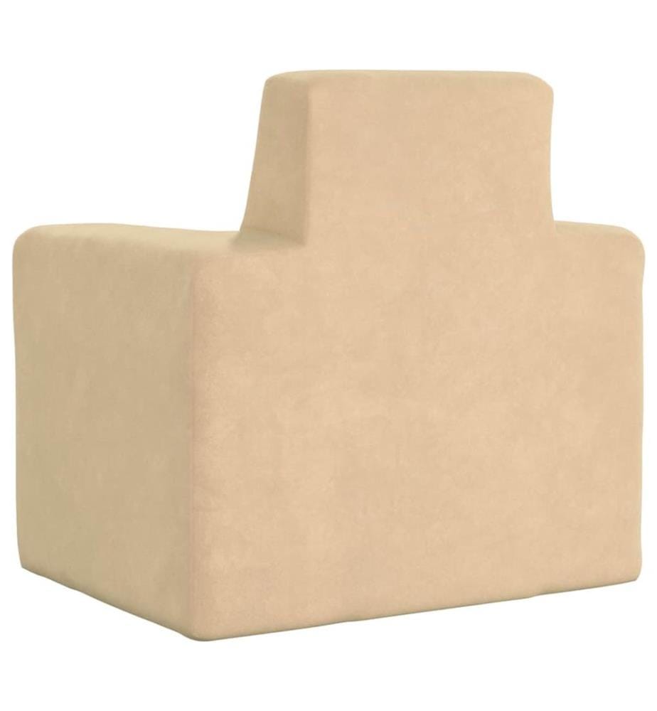 Canapé pour enfants Crème Peluche douce