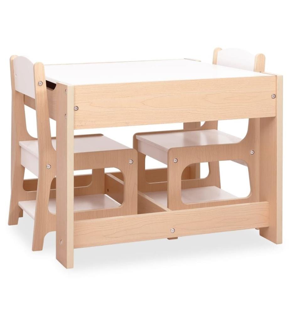 Kindertisch mit 2 Stühlen MDF