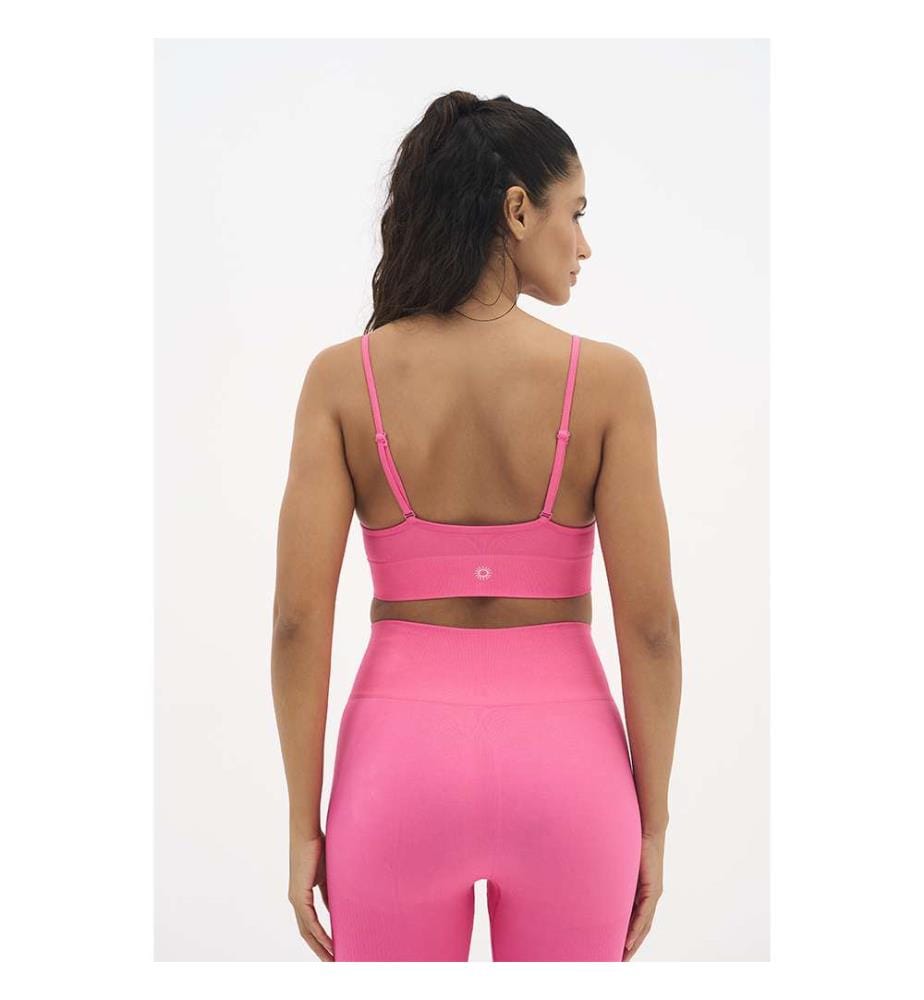 Nahtloses Sport-Bralette - Rosa