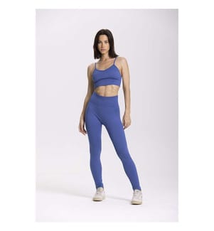 Nahtlose Leggings - Blau