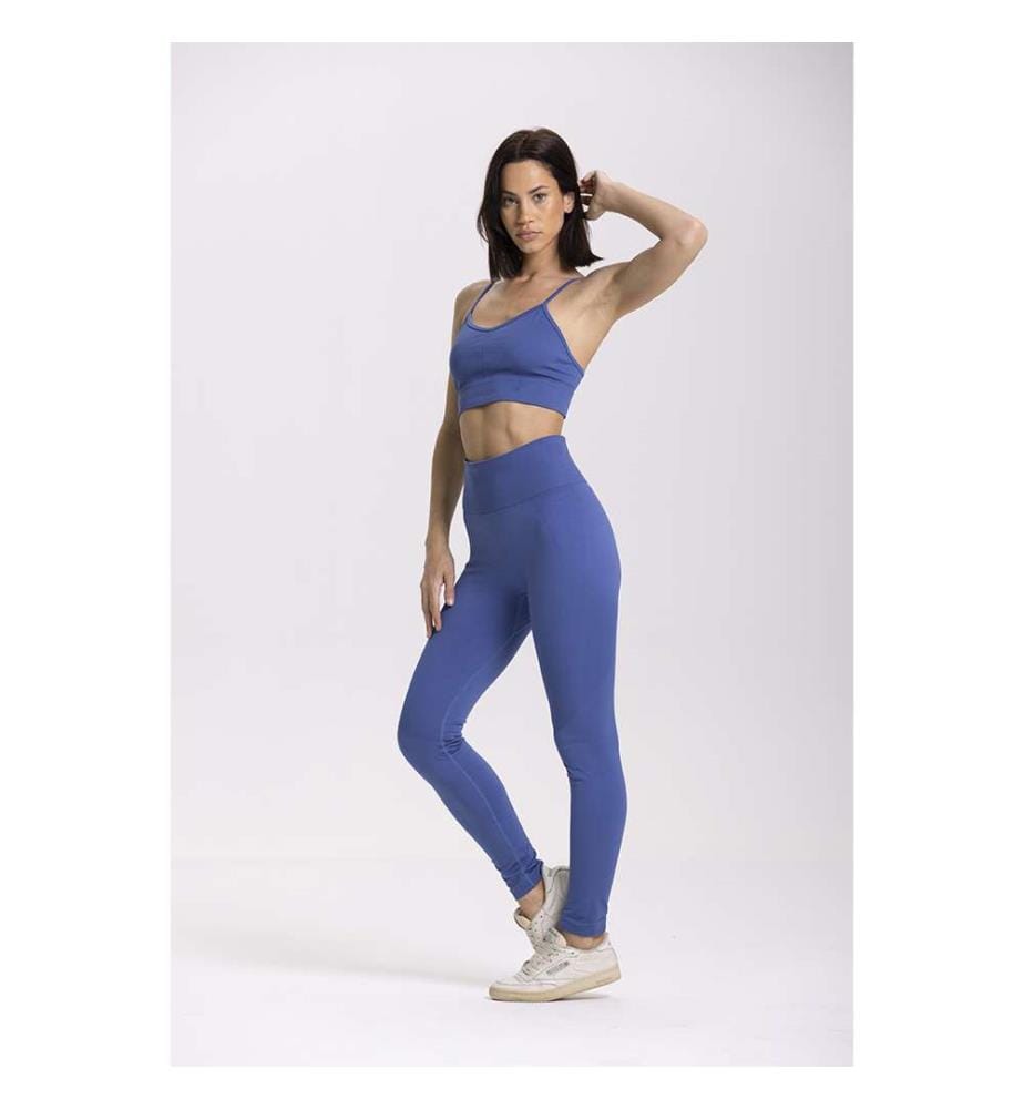Nahtlose Leggings - Blau